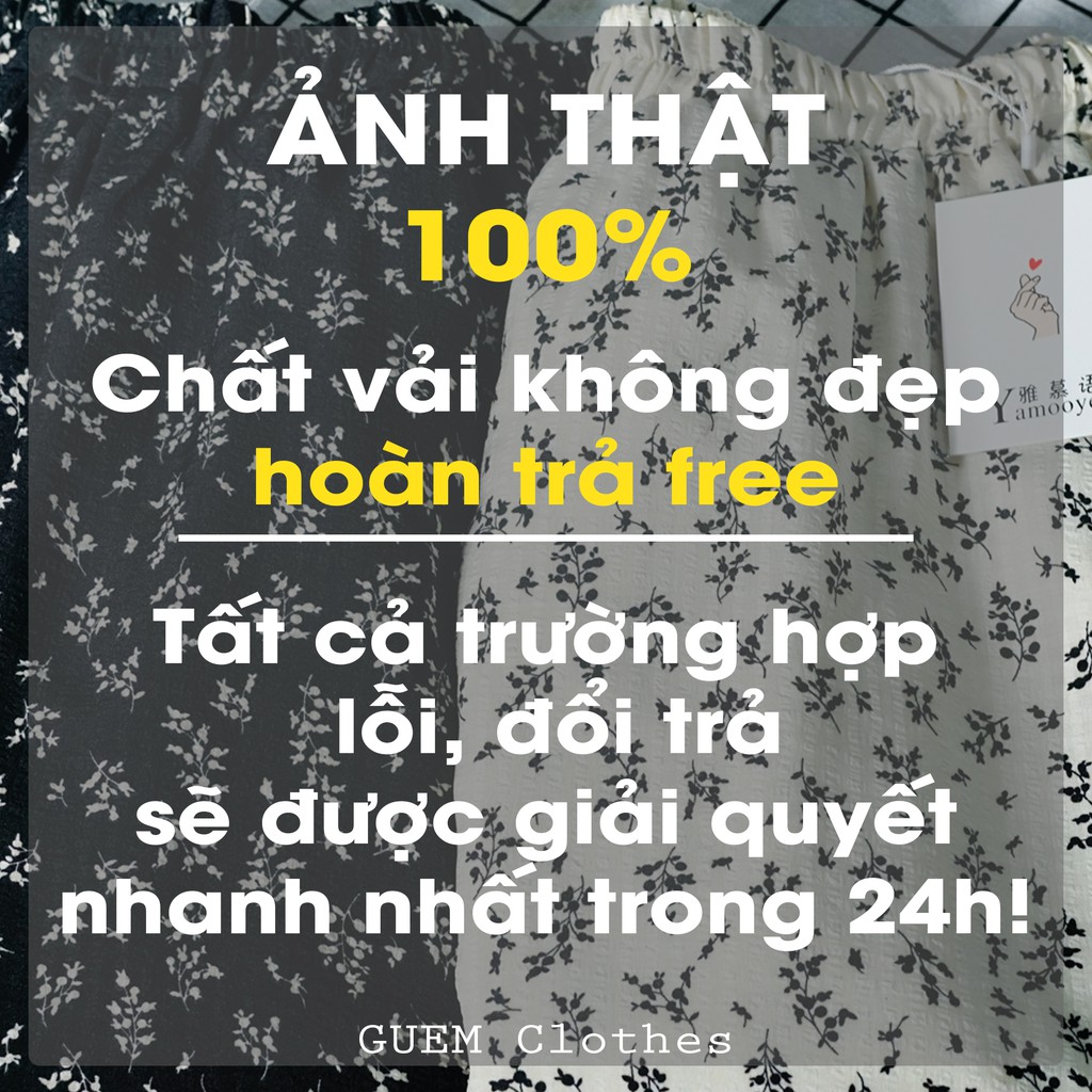 Chân váy hoa nhí dáng dài 2 lớp Chất Vải Cao Cấp - Thời Trang Nữ GUEM | BigBuy360 - bigbuy360.vn