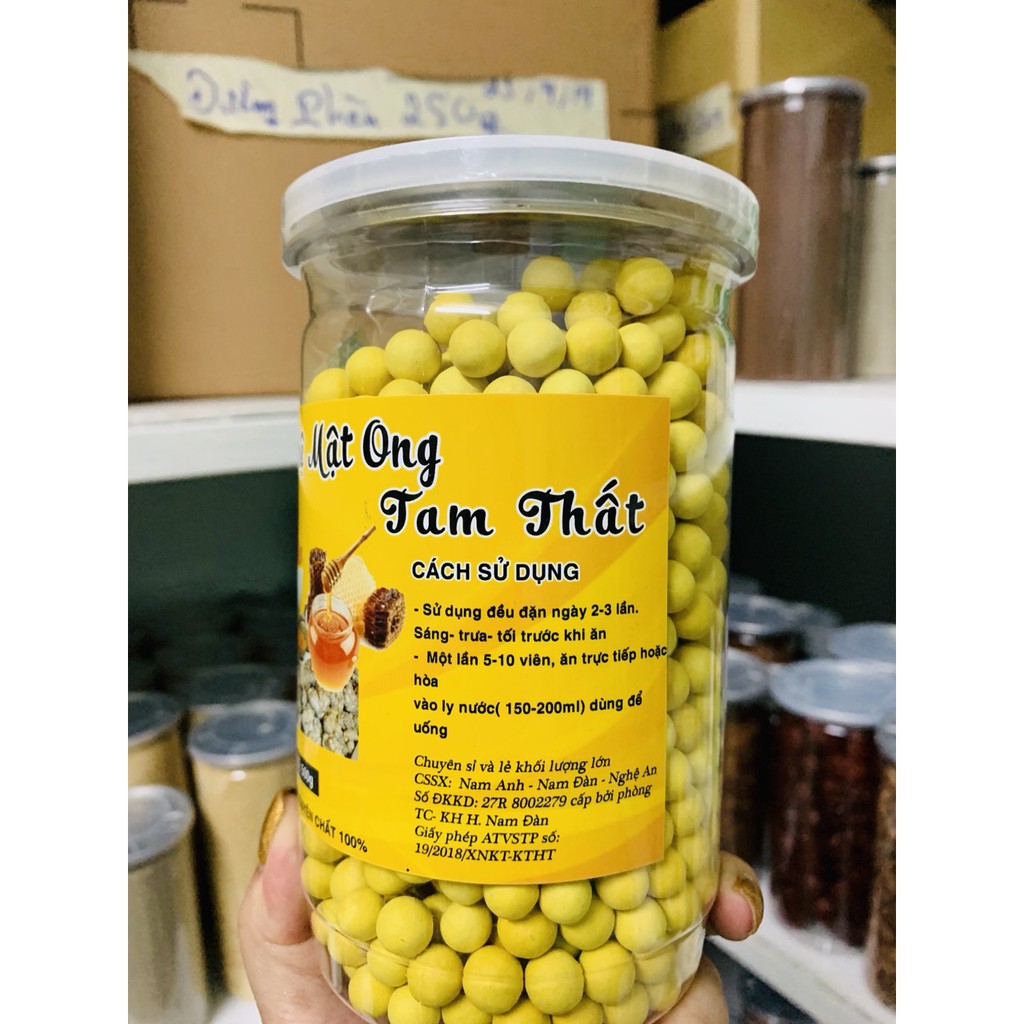 Viên tinh Nghệ mật ong Tam Thất, bổ máu tốt cho phụ nữ sau sinh, đẹp da chống lão hoá, BNATURE
