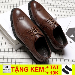 Giày Tây Nam Đẹp - FREESHIP - Giày Nam Cổ Thấp Nhập Khẩu Trang Nhã GNK16