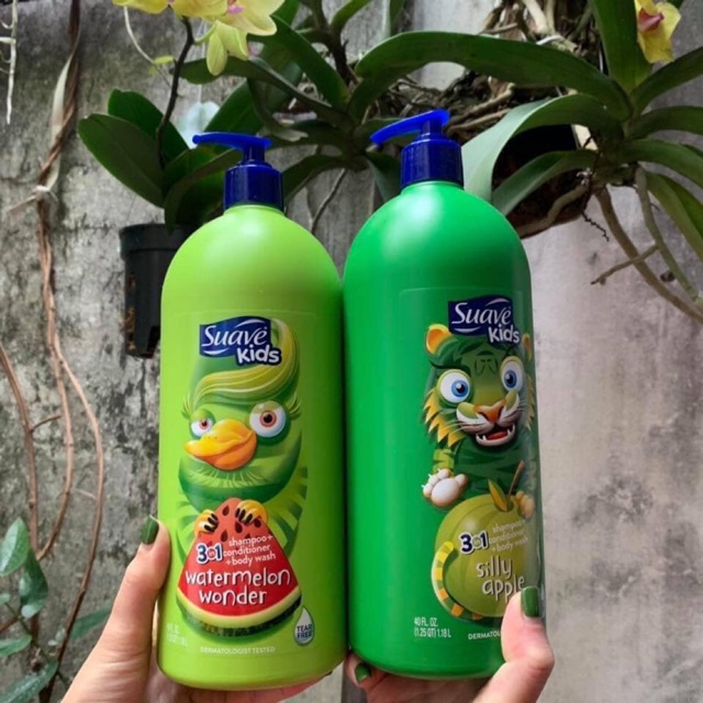 🍀🍀SỮA TẮM GỘI XẢ 3 IN 1 SUAVE KID ( mẫu mới) 🍀 / 1.8 lít