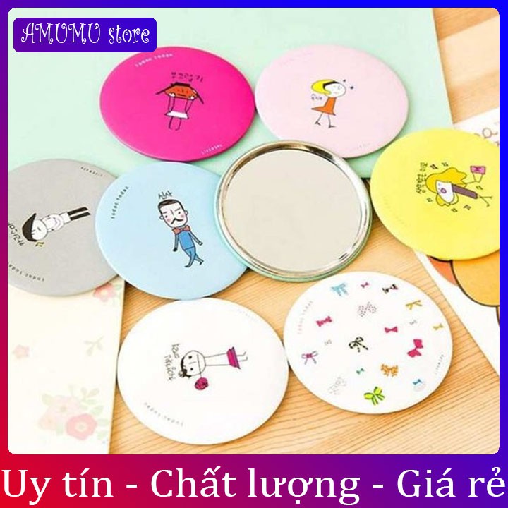 Gương Mini Dễ Thương Nhỏ Gọn Bỏ Túi