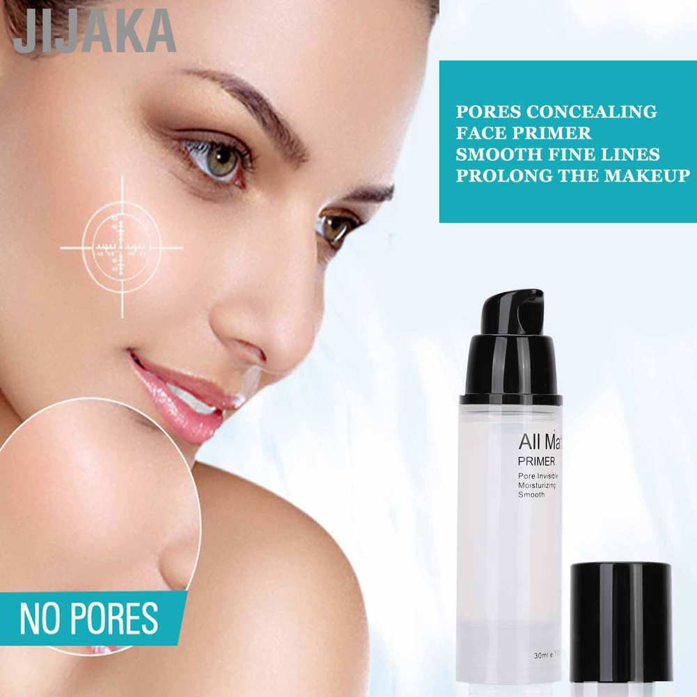 Jijaka Face Foundation Makeup Base Liquid 30ml SACE LADY Primer Whitening Pore Moisturizing