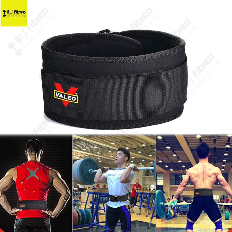 Đai lưng cột sống VALEO bản to 12,5cm, đai tập gym phụ kiện thể thao chính hãng