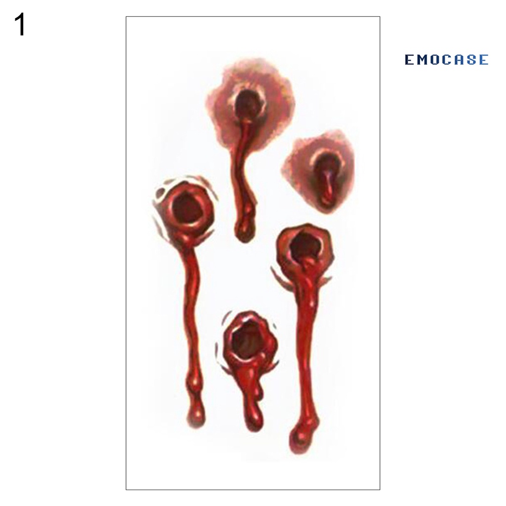 Hình Xăm Dán Vết Thương Thoáng Khí Lâu Trôi Phong Cách Halloween