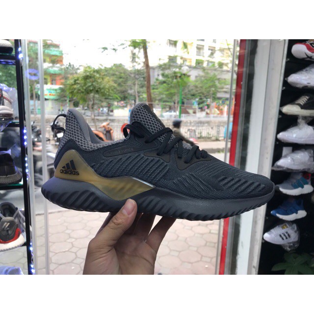 ⚡️[FLASH SALE] Giày Sneaker alpha xám gót vàng