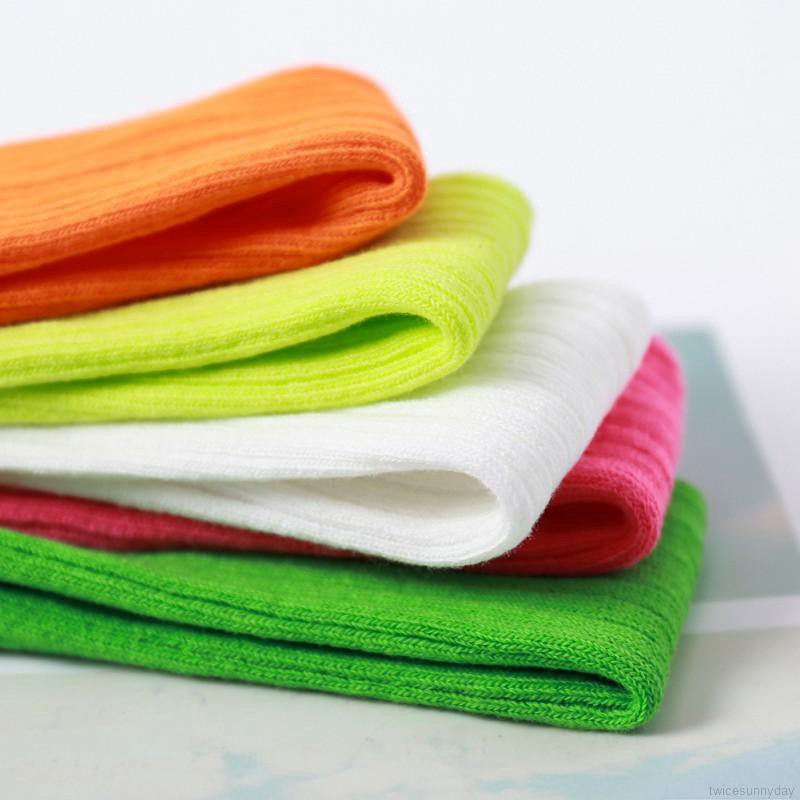 Tất cotton mềm mại in hình mặt cười cho bé gái