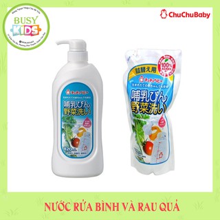Nước rửa bình sữa và rau quả ChuChu Baby