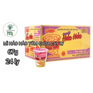 Thùng mì ly Hảo Hảo tôm chua cay 67g