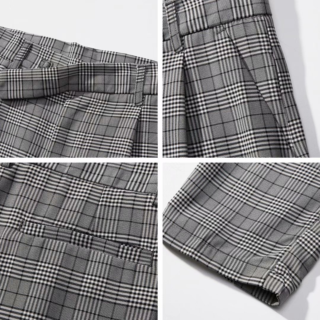 2 Color Fashion Square Plaid Pants For Men Màu | BigBuy360 - bigbuy360.vn