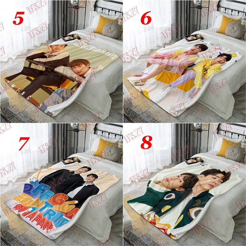Offgun Chăn flannel Điều Hòa Không Khí hai Mặt Kích Thước Lớn jumpol Và Súng atthaphan