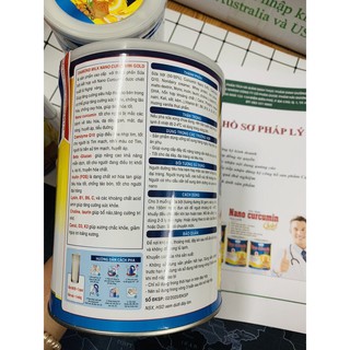 [combo 3h 900g] sữa nghệ nano curcumin gold