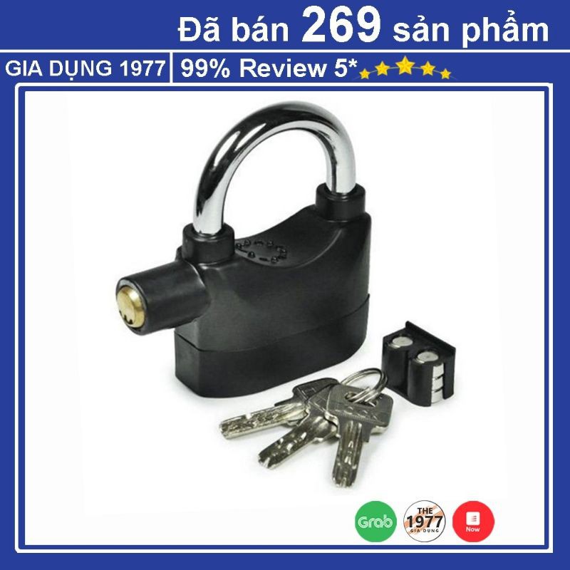 Khóa Chống Trộm Xe Máy Thông Minh Có Còi Báo Động, Ổ Khóa Chống Trộm Thế Hệ Mới Alarm Lock Nhỏ Gọn Tặng Kèm Pin Thay Thế