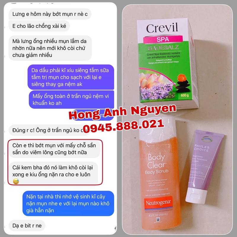 COMBO DƯỠNG CƠ THỂ Paula’s Choice RESIST WEIGHTLESS BODY TREATMENT WITH 2% BHA