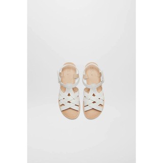 Giày ZARA sandal bé gái trắng quai lưới