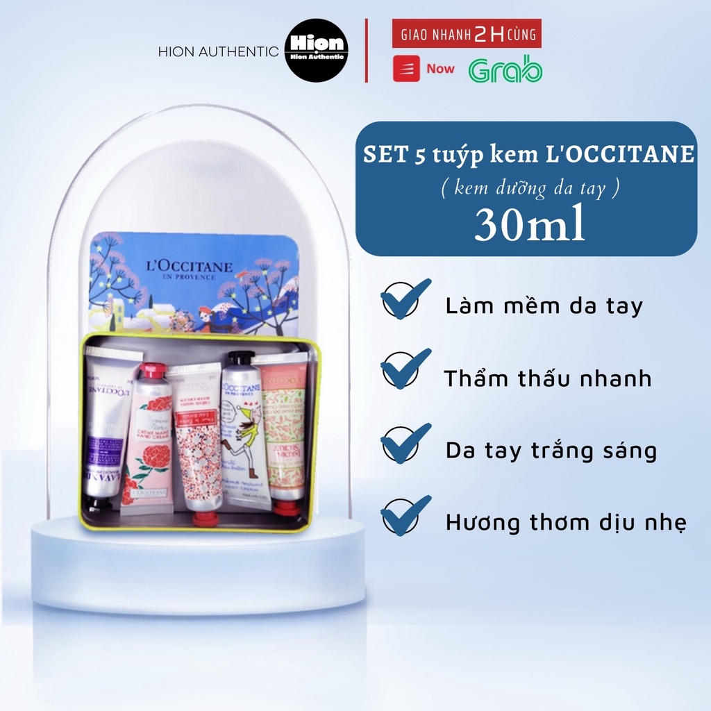 Set 5 Tuýp Kem Dưỡng Da Tay 30ml Phiên Bản Giáng Sinh Giới Hạn  Hion Authentic