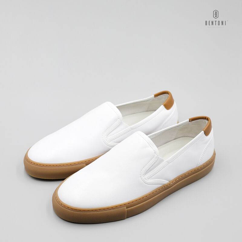 Giày lười nam hàng hiệu Glib Slip on êm chân,tăng chiều cao da thật sang trọng bền bỉ BENTONI