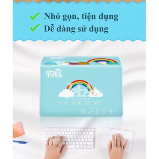 GIẤY ĂN CẦU VỒNG XINMIER [THÙNG 30 GÓI]