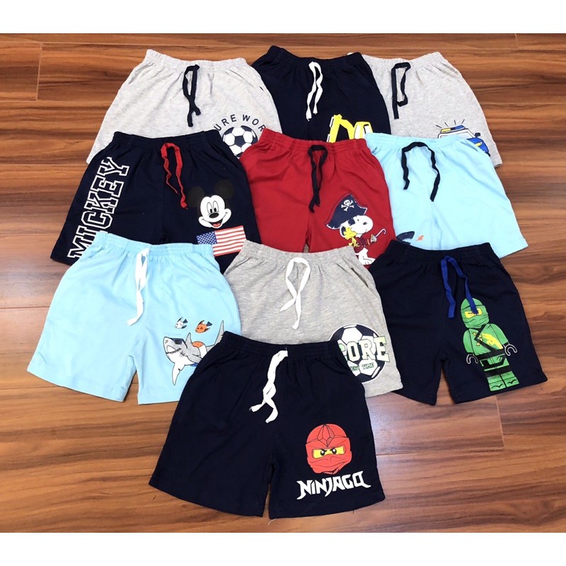 quần short cotton nhiều bé trai