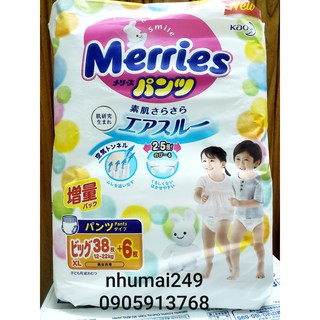 Tã quần Merries XL44 (dành cho trẻ từ 12-22kg)