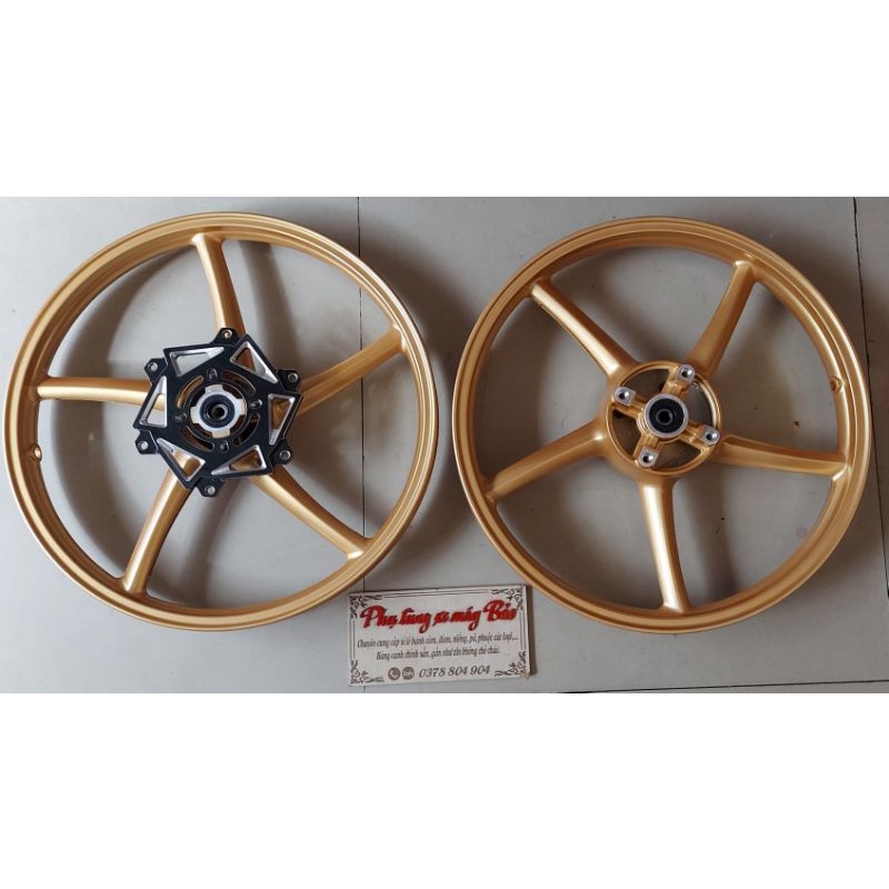 Bánh mâm 5 cây gắn  WINNER bảng 1.4/1.6 full bạc đạn kèm lòng nhôm hoặc đĩa trước như hình tùy ae chọn