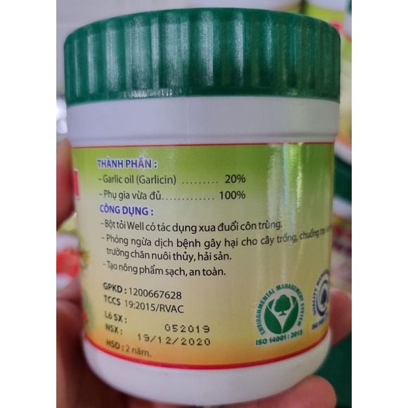 Chế Phẩm Sinh Học BỘT TỎI WELL
