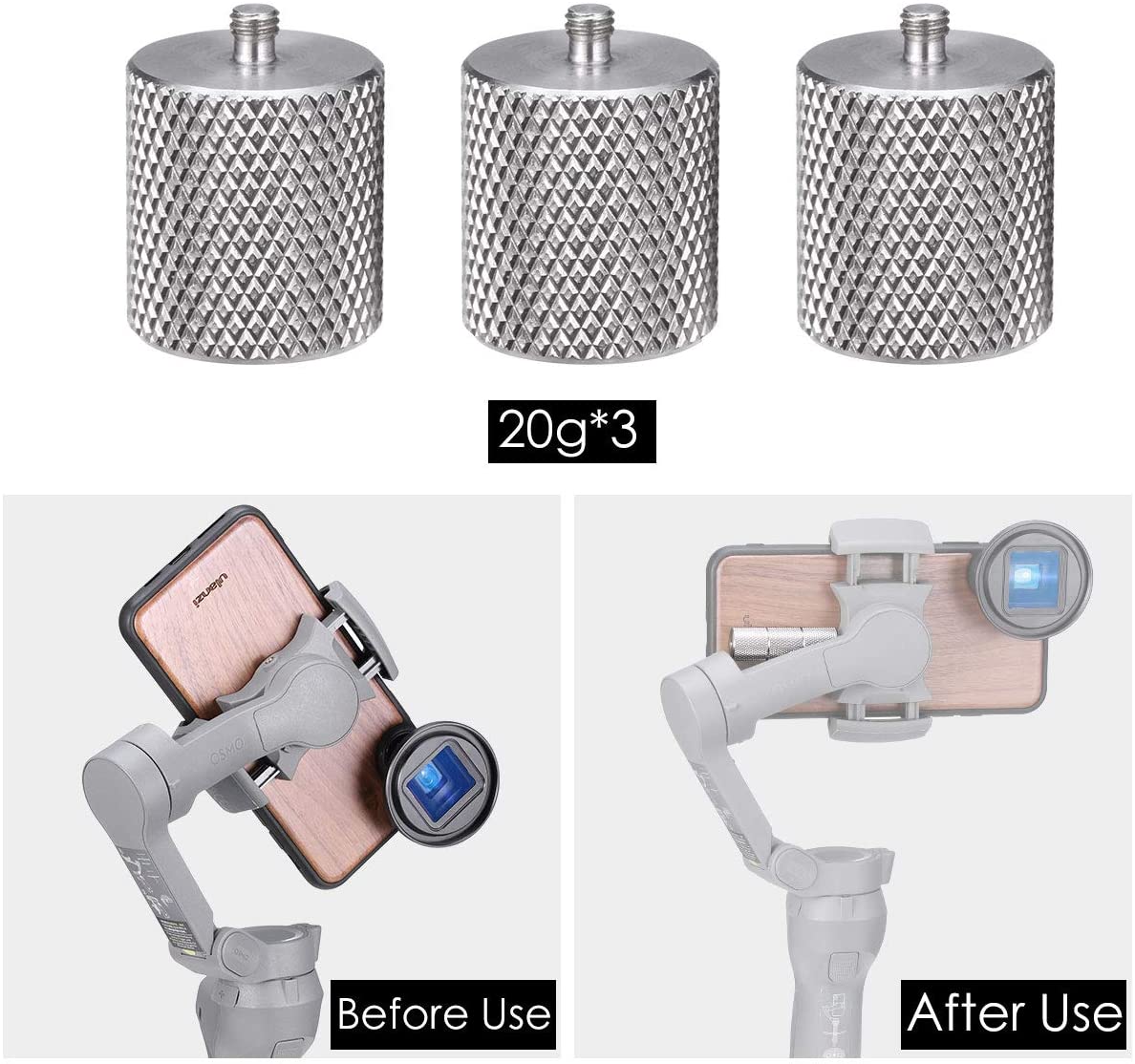 Thiết bị đếm bước chân ULANZI PT-10 OM 4/OSMO Mobile 3 60g hỗ trợ cho DJI OSMO Mobile 3 4 | BigBuy360 - bigbuy360.vn