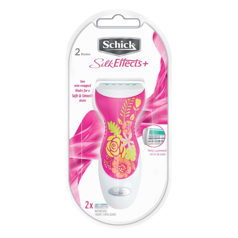 Dao Cạo Cho Nữ Schick Silk Effects 2S (Vỉ 1 Cán &amp; 2 Lưỡi)