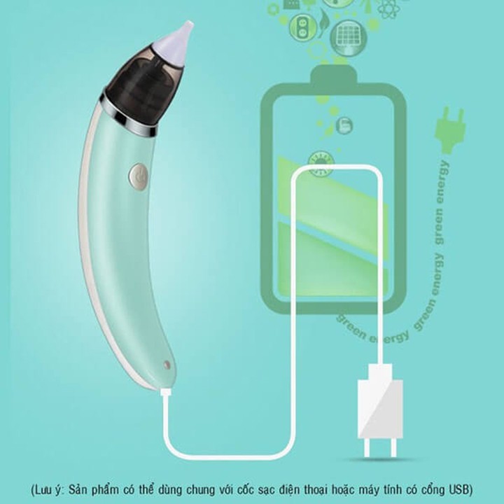 Máy hút mũi , hút đờm mũi tự động đầu silicon siêu mềm mại an toàn cho bé sơ sinh No.100996