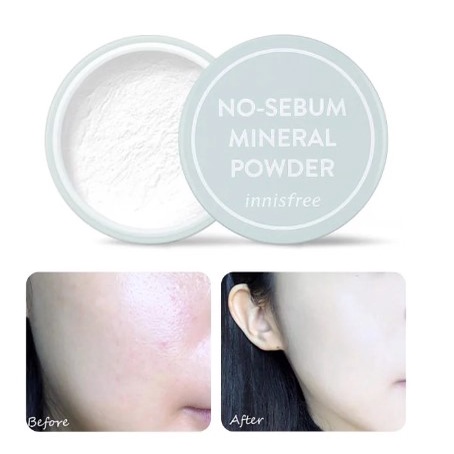 Phấn phủ bột kiềm dầu ,mịn da Innisfree No Sebum Mineral Powder