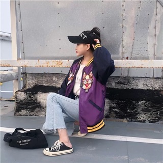 [ORDER] BOMBER THÊU MÈO ULZZANG