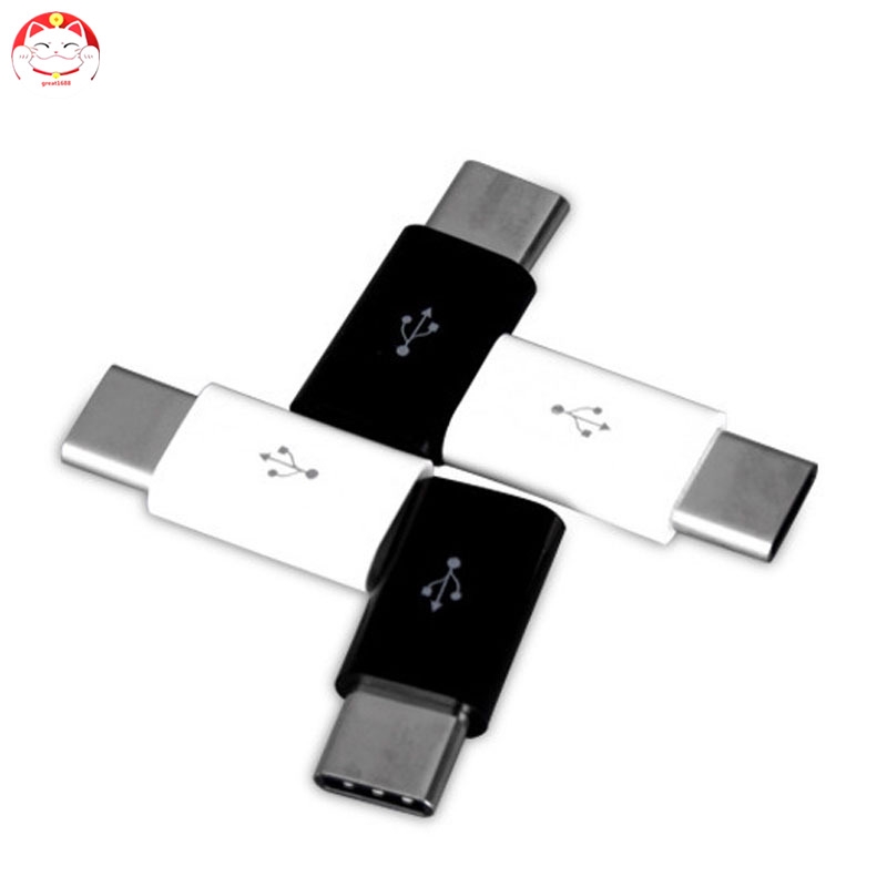 ✂GT⁂ 10 Pcs USB 3.1 USB-C Type C Male to Micro USB Female Adapter Converter