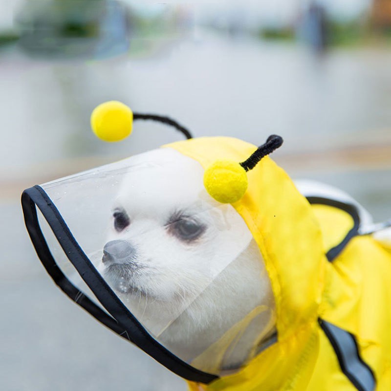 Áo mưa ong vàng cho chó 2 lớp oxford, lưới thoáng khí chất liệu cao cấp YEUPET