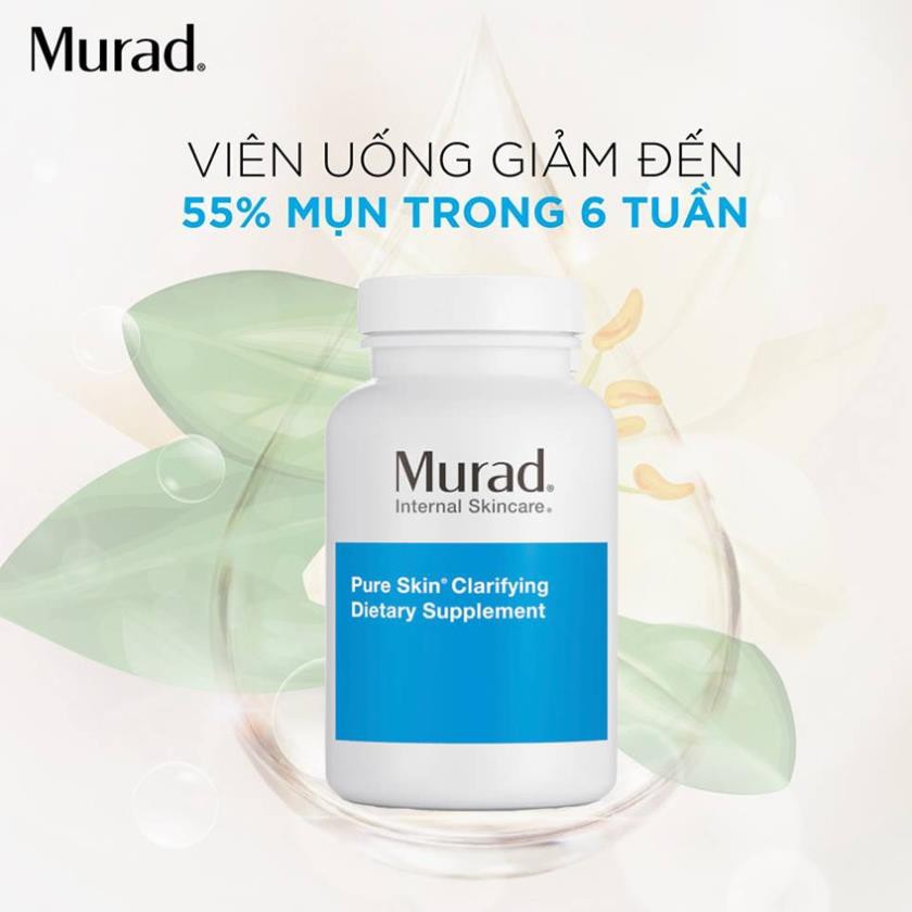 Date 10.22 - Viên Mụn Murad Pure Skin Clarifying Dietary Supplement HÀNG CÔNG TY