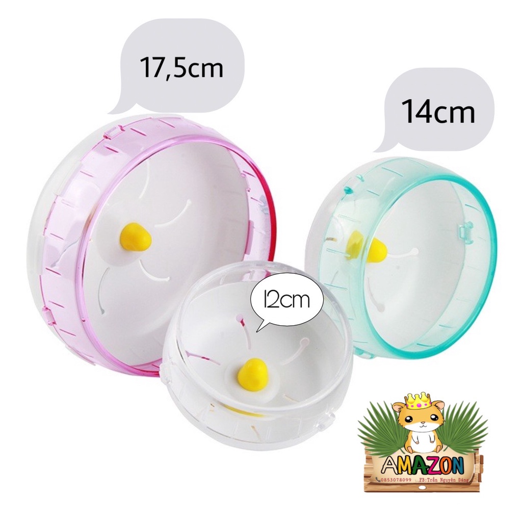 WHEEL CHẠY SILEN MIKA CHO HAMSTER[ không kèm đế ]