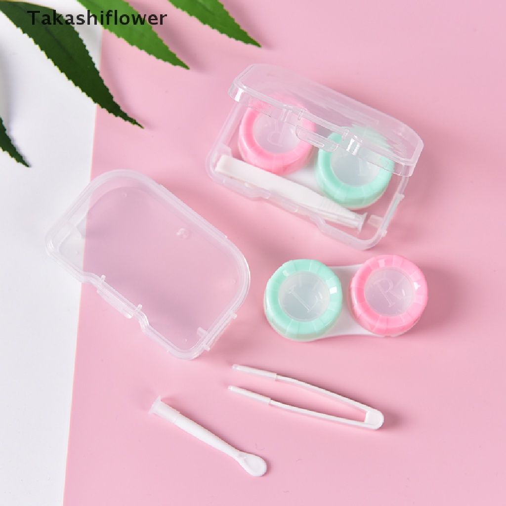 Hộp đựng kính áp tròng trong suốt nhiều màu sắc<br />