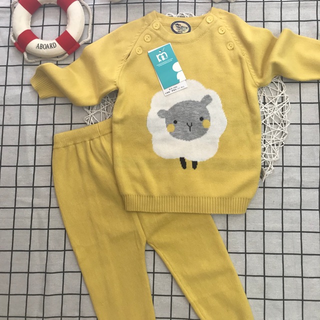 Freeship 99k TQ_Bộ len 3 cúc