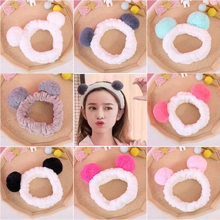 Băng Đô Phối Hình Tai Gấu Ba Chiều Bằng Vải Nhung Đơn Giản Dễ Thương Cho Nữ