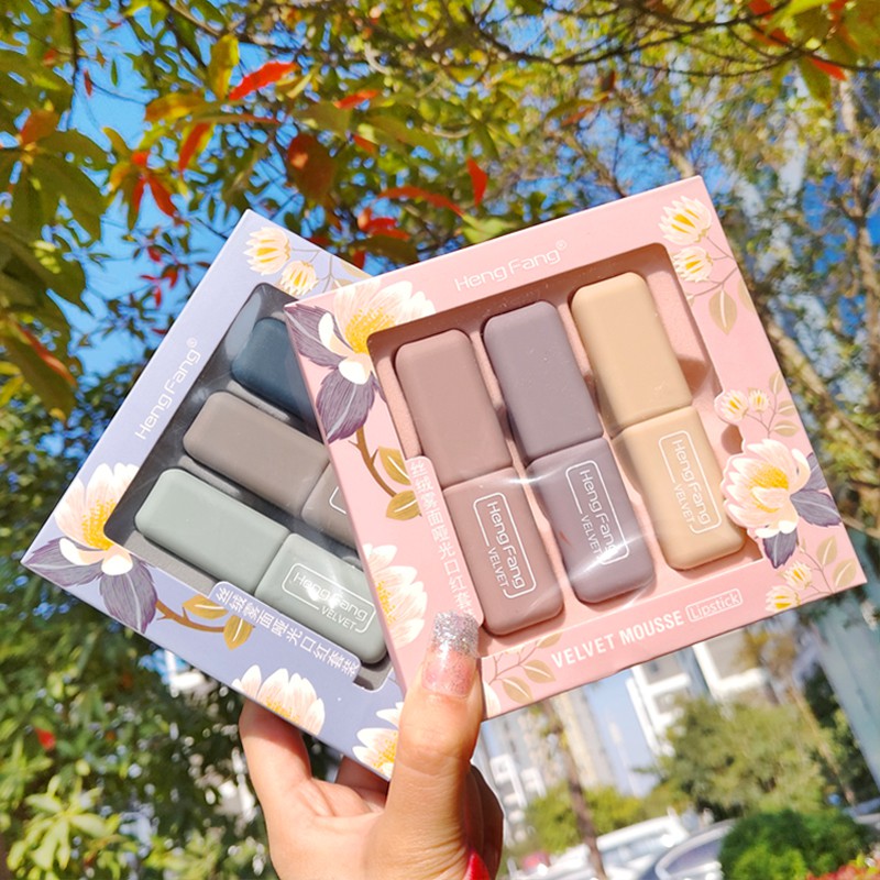 Bộ son môi chống thấm nước màu lì