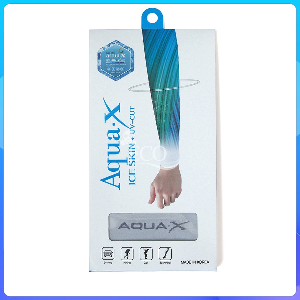 Ống tay chống nắng Hàn Quốc AquaX Ice Skin - UV Cut Arm Sleeve Aqua-X
