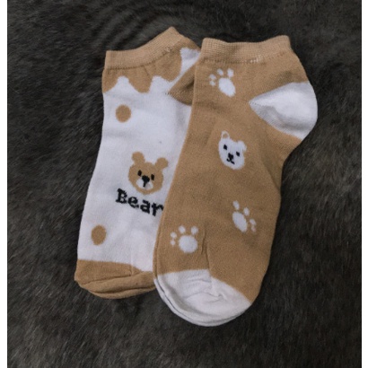 PVN49467 Set 5 đôi tất nữ, vớ nữ cổ ngắn style vintage dễ thương, chất liêu thoáng mát co giãn 4 chiều Giá Rẻ