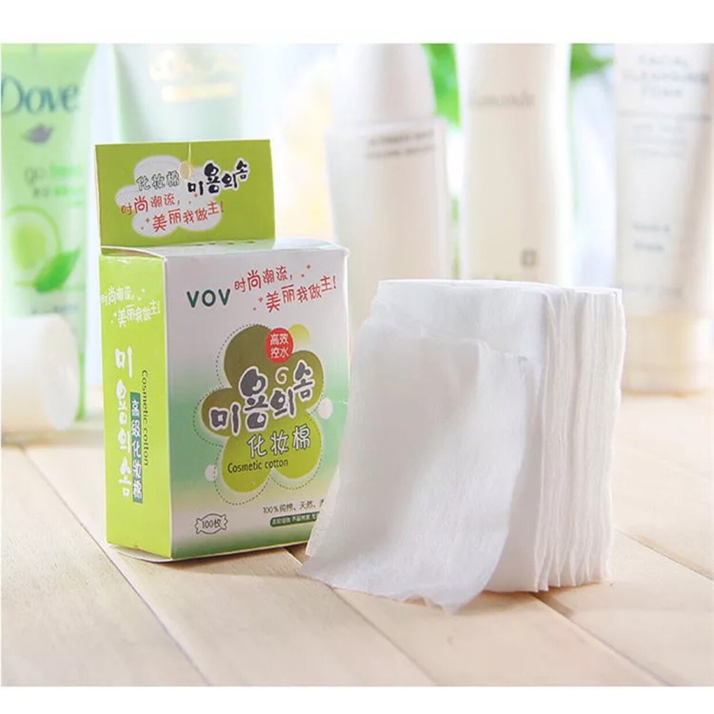 COMBO 3 HỘP BÔNG TẨY TRANG SIÊU THẤM VOV - 300 MIẾNG