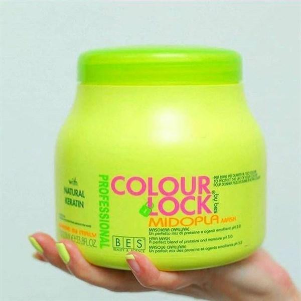 [Chính hãng] [Siêu rẻ] Hấp dầu ủ Bes Midopla Colour Lock khóa màu tóc nhuộm mềm mượt 1000ml (ITALY)