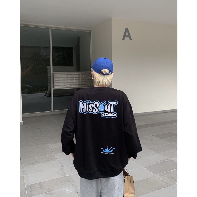 Áo sweater tay dài Missout Yuu Nam Nữ 2 màu chất nỉ da cá dày đẹp