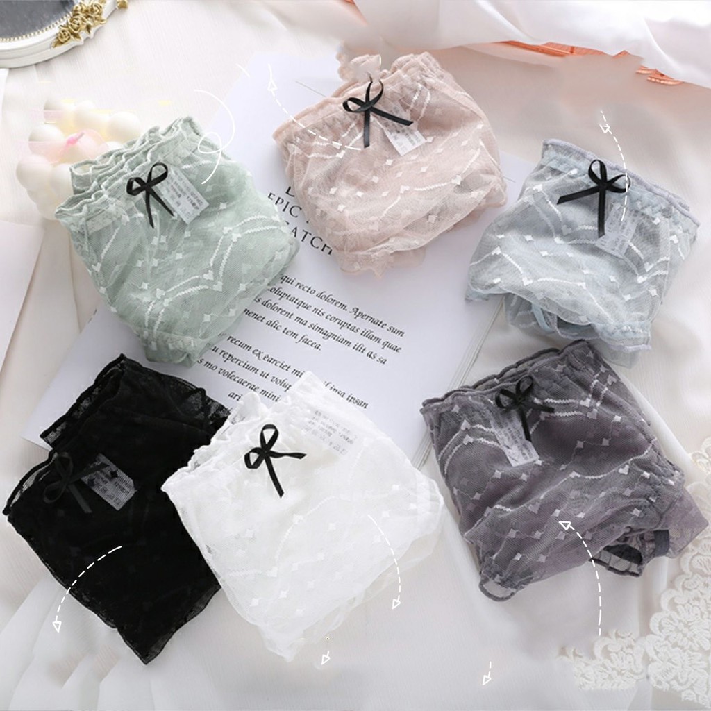 Quần Lót Ren Lưới Mỏng Chấm Bi Siêu Mát 1621 | BigBuy360 - bigbuy360.vn