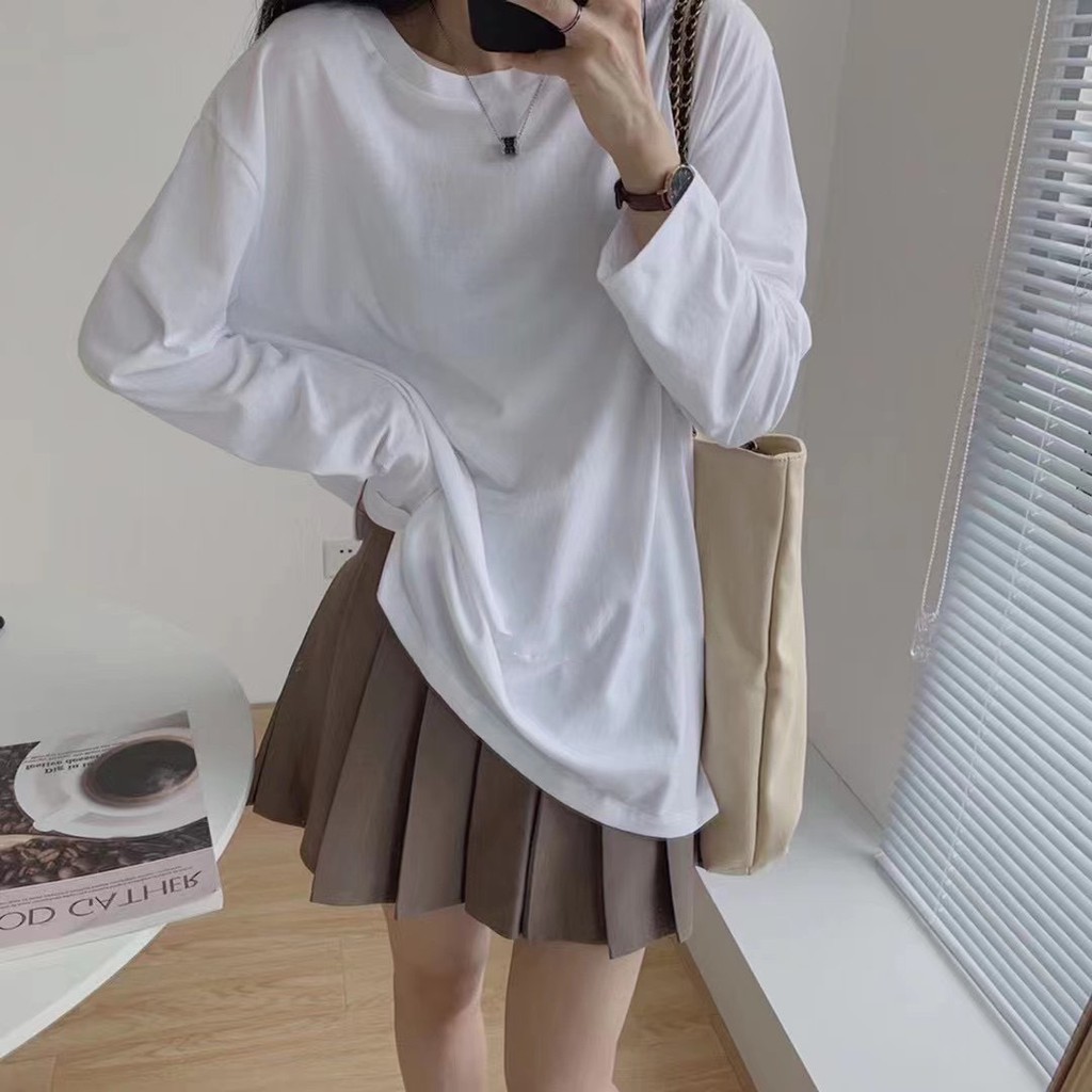 Chân váy tennis trơn học sinh Hàn Quốc, Chân váy xếp ly dáng ngắn 2 size S, M