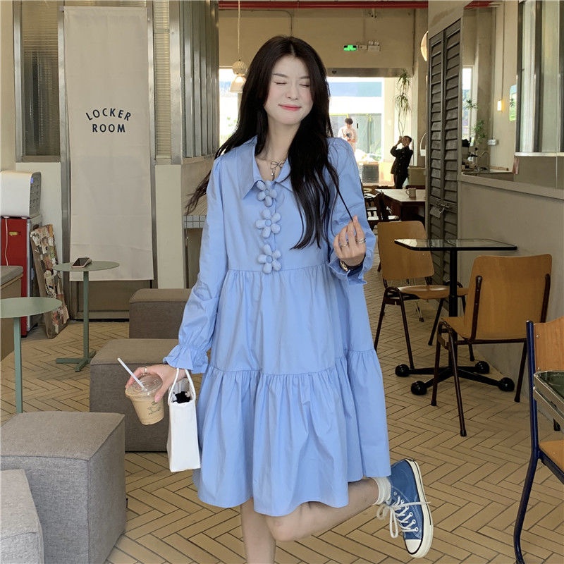 Đầm Tay Dài Cổ Polo Thời Trang 2022 Mới Mẻ Trẻ Trung Cho Nữ