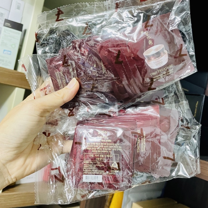 30 Gói Sample Kem Dưỡng Thông Đỏ Siêu Trẻ Hóatrắng Da Chống Lão Hóa Mạnh Sulwhasoo Timetreasure Renovating Cream Ex 1Ml