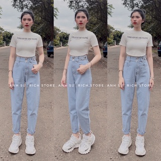 Áo crop-quần baggy