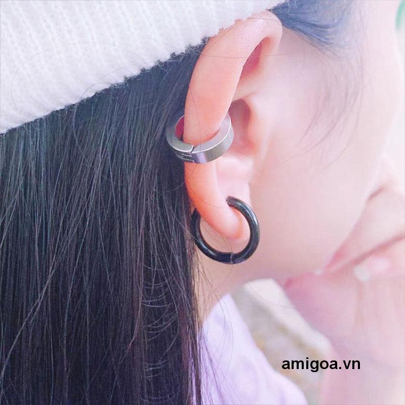✨✨Khuyên Kẹp Vành Tai Dạng Kẹp Hai Mặt Bằng Thép Không Gỉ