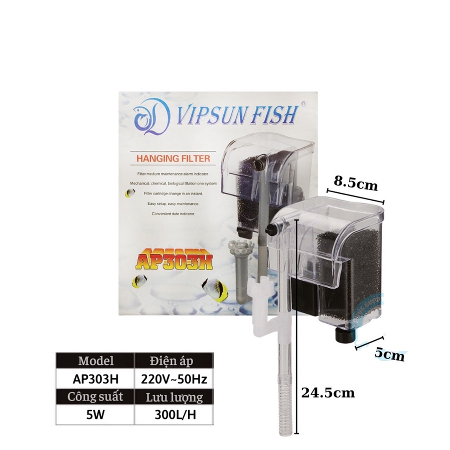 Lọc Thác Cho Hồ Cá Nhỏ VIPSUN AP-303H